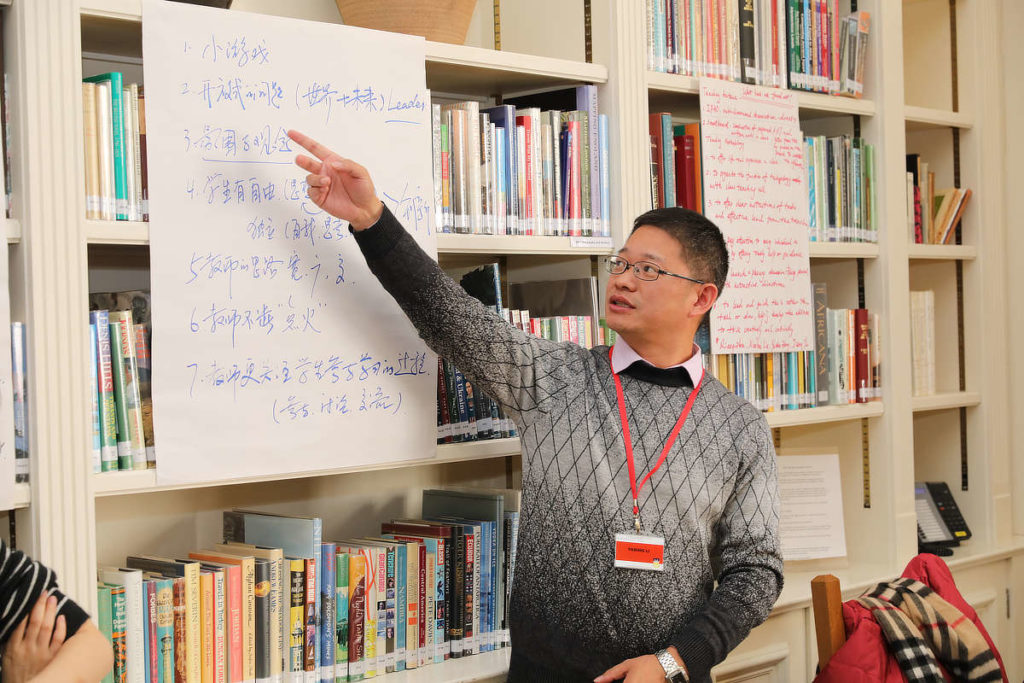 Lecturer teaching the attendees